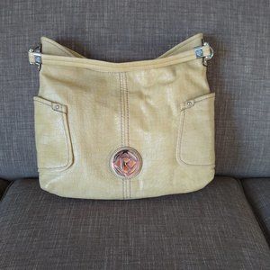 Relic Croc Pale Yellow Handbag Side Pockets